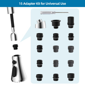 Hygie Rinse three-function sprayer with stream, spray, and flush modes