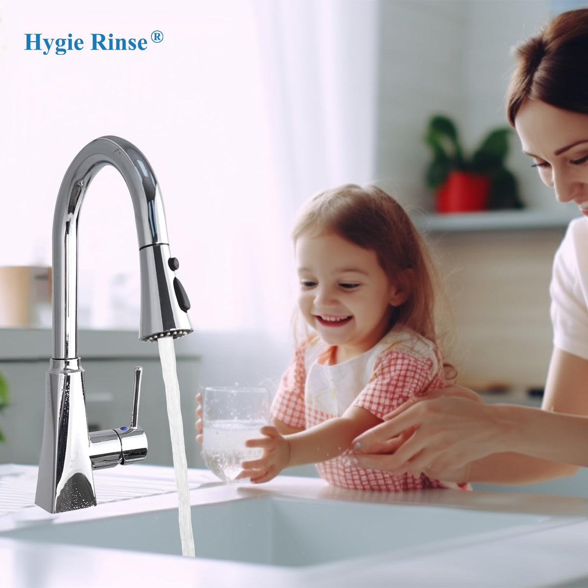 Hygie Rinse tool-free installation saves time upgrading your faucet