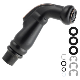 Hygie Rinse universal side sprayer head front view for quick faucet replacement