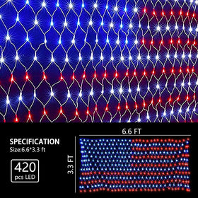 HYH IP65 waterproof flag lights withstand rain and snow outdoors