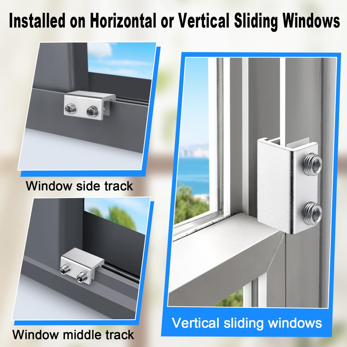 HYIEOU aluminum alloy window locks are sturdy and durable for daily use.