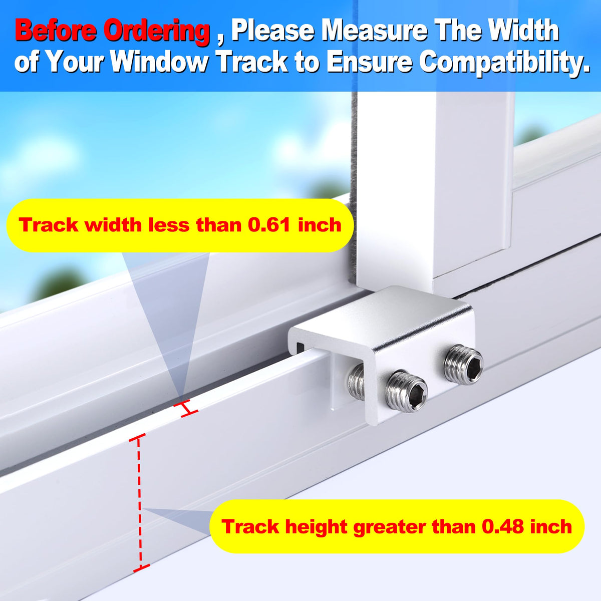 HYIEOU aluminum alloy window lock offers sturdy, long-lasting protection