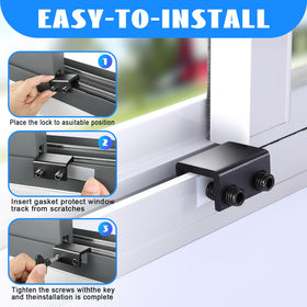 HYIEOU’s window lock with key adds reliable security and control.