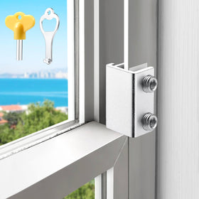 HYIEOU sliding window locks on the side track provide secure windows and child safety.