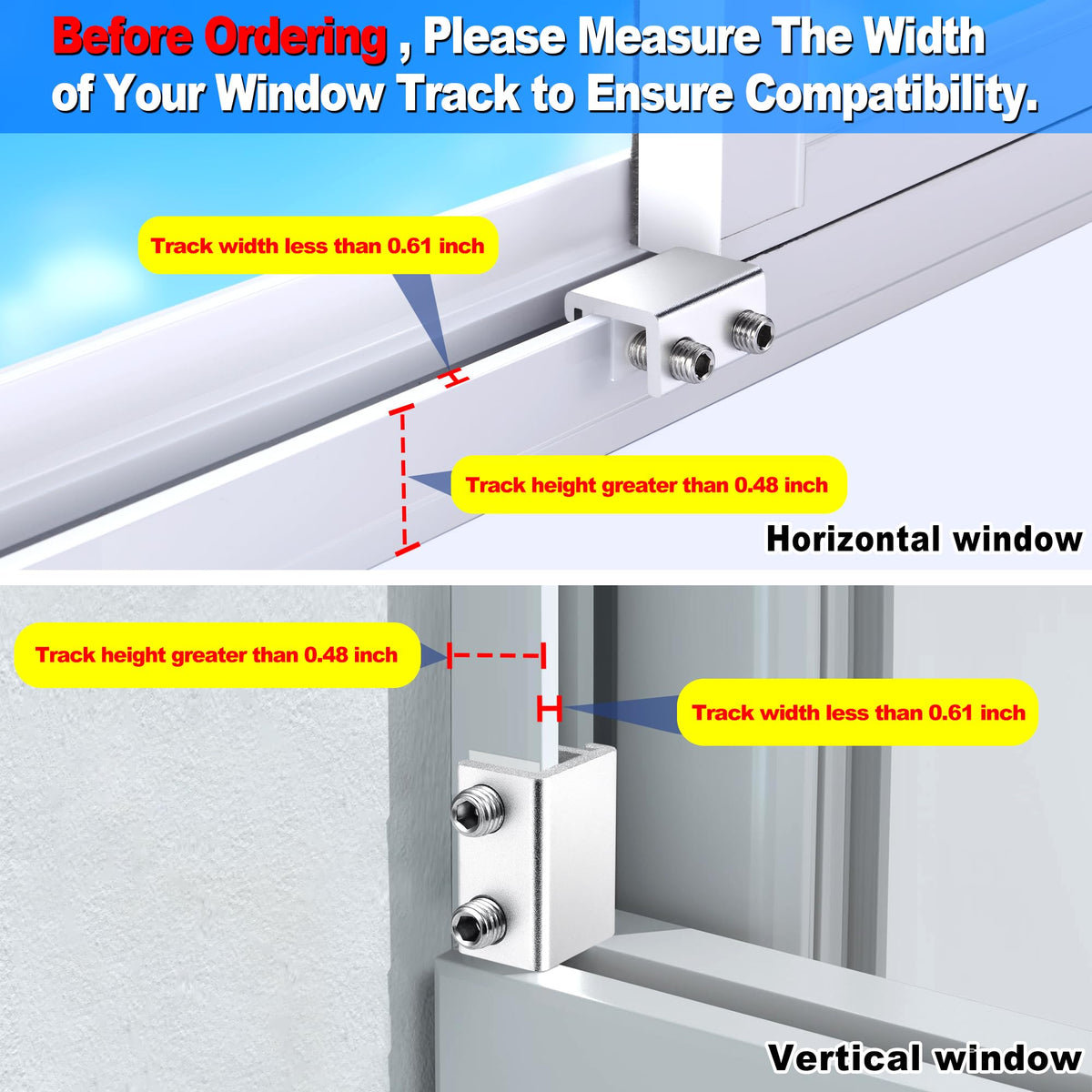 HYIEOU track dimensions guide helps verify compatibility before purchase.