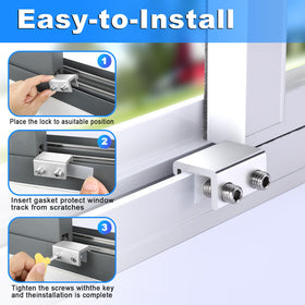 HYIEOU locks fit both vertical and horizontal sliding windows for versatile use.
