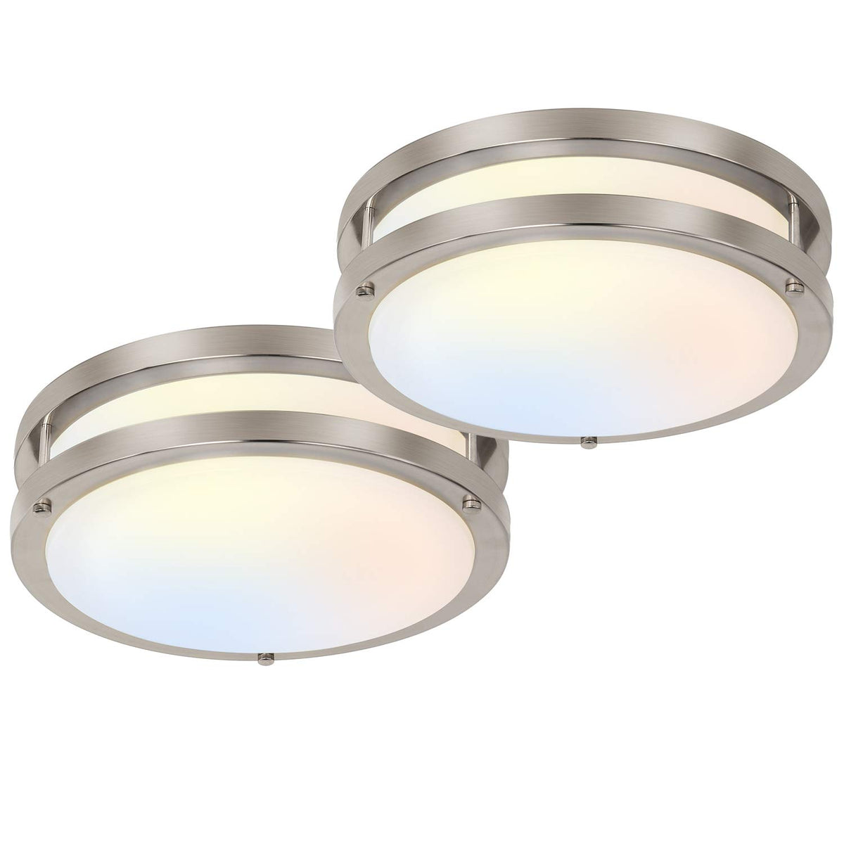 hykolity 13-inch flush mount LED light with diffuser for shadow-free ceiling illumination