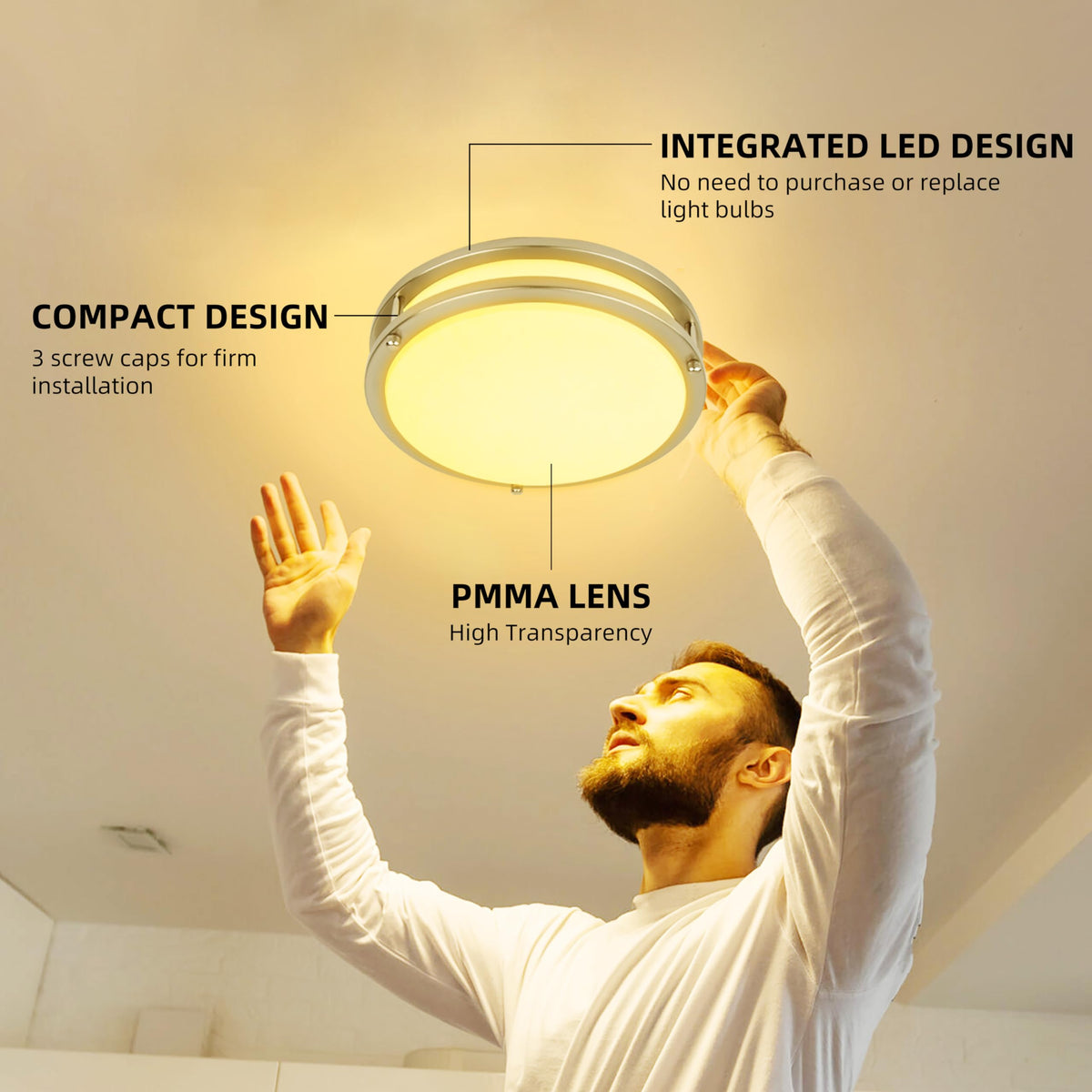hykolity LED light showing TRIAC dimmer compatibility for adjustable brightness