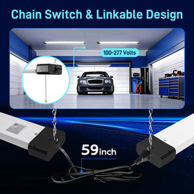 Hykolity 4ft LED shop light saves energy with daylight 5000K output.