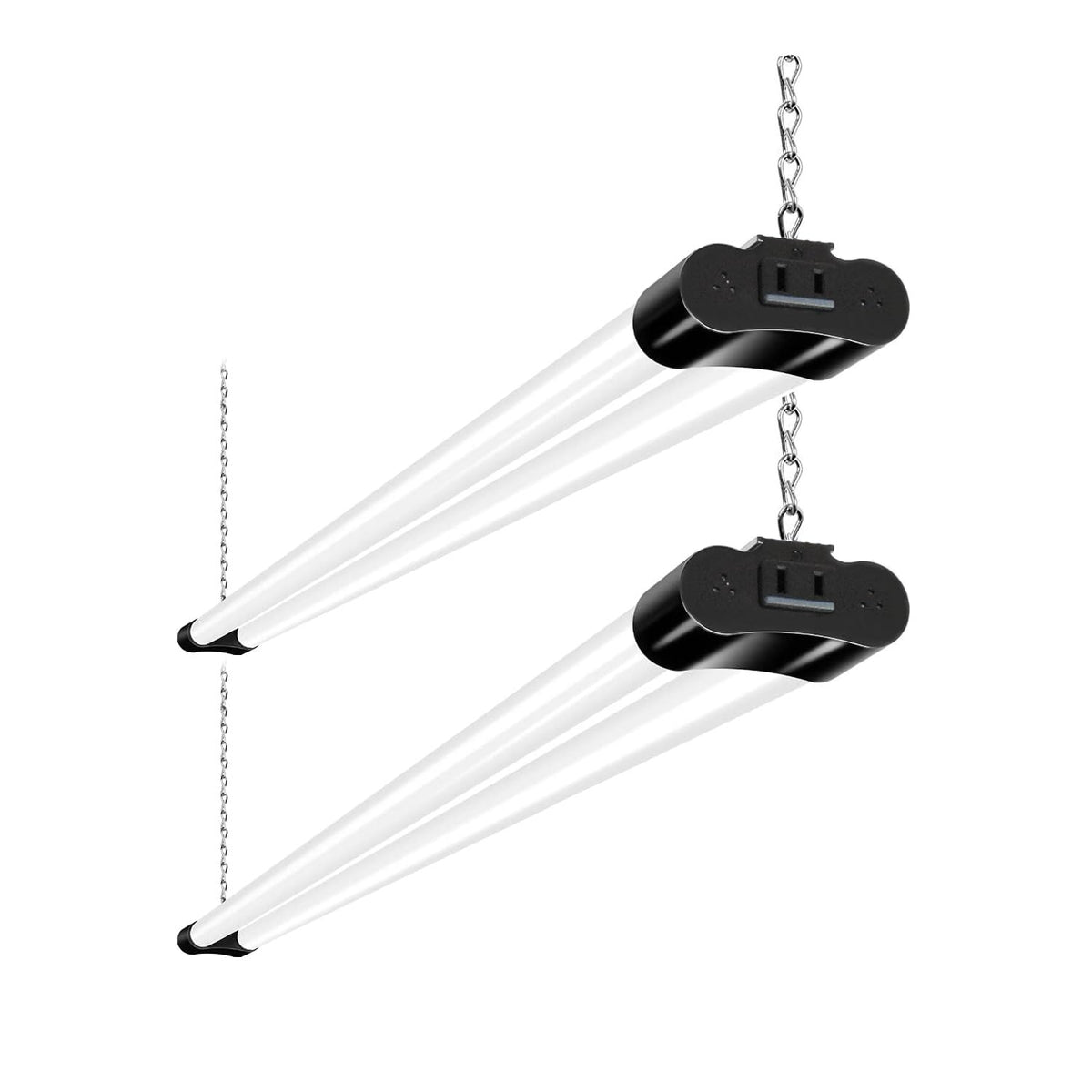 Hykolity 2-pack 4ft linkable shop light installed in garage for bright, even illumination