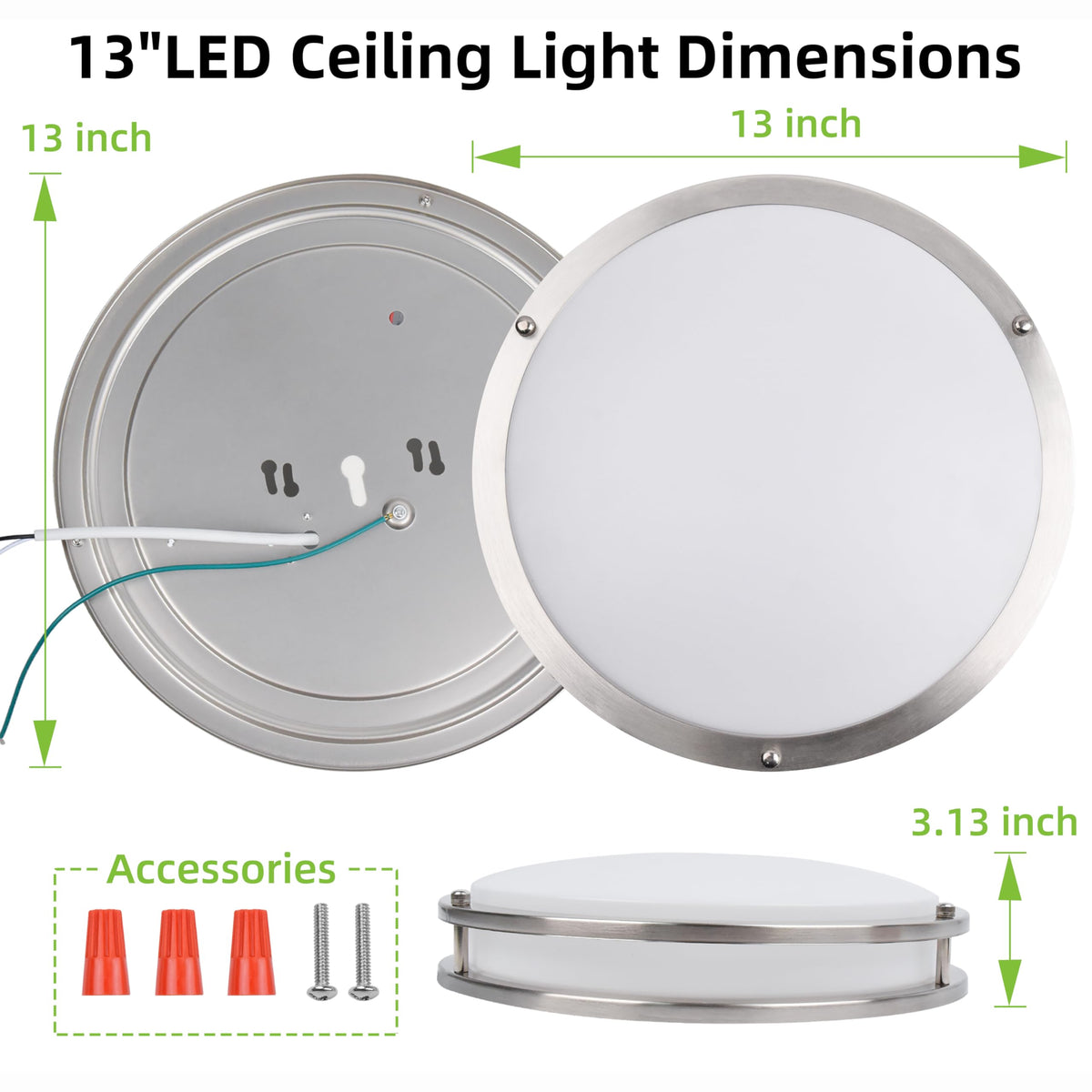 hykolity 2-pack flush mount lights for whole-room coverage