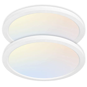 Hykolity two-pack 12-inch panel, front view for versatile room lighting with even brightness.