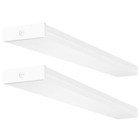 Hykolity 2 pack 4ft LED wraparound light lens for brighter, even ceiling illumination.