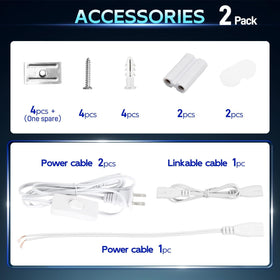Hykolity 2-pack LED shop light 4ft close-up LEDs emphasize brightness and quality