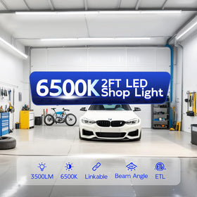 Hykolity 30W LED shop light delivers a 270-degree beam to brighten corners.