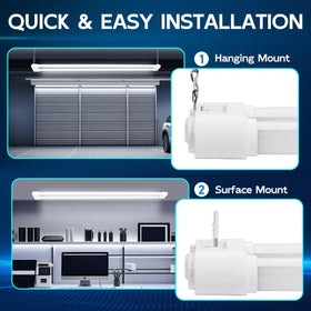 Hykolity 4ft shop light with 59-inch cord and on/off switch