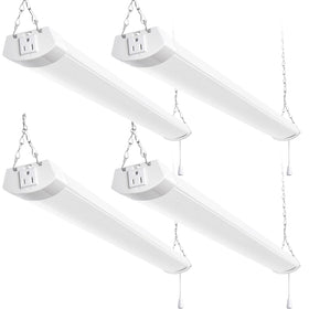 hykolity 4ft led shop light panel assembly brightens a workshop workspace