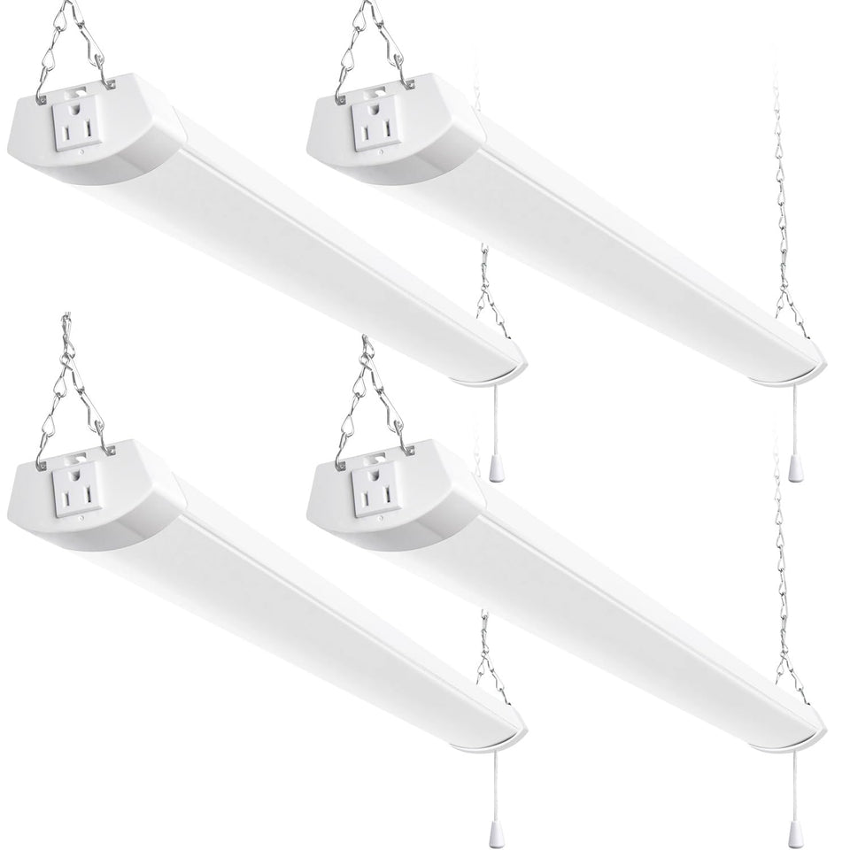 hykolity 4ft led shop light panel assembly brightens a workshop workspace
