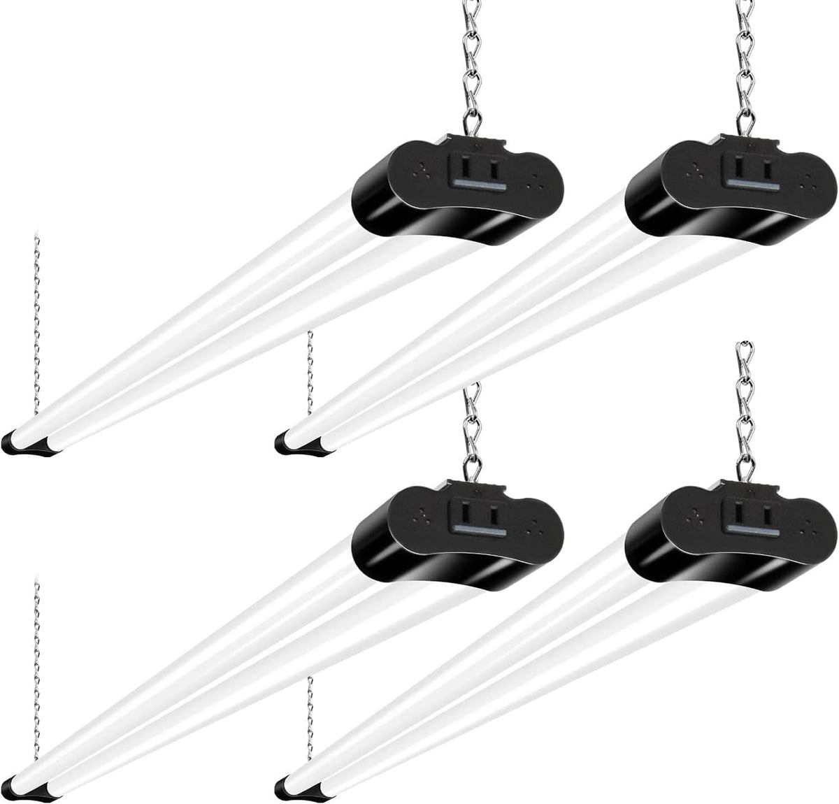 hykolity 4ft LED shop light plugged in for quick setup and bright coverage