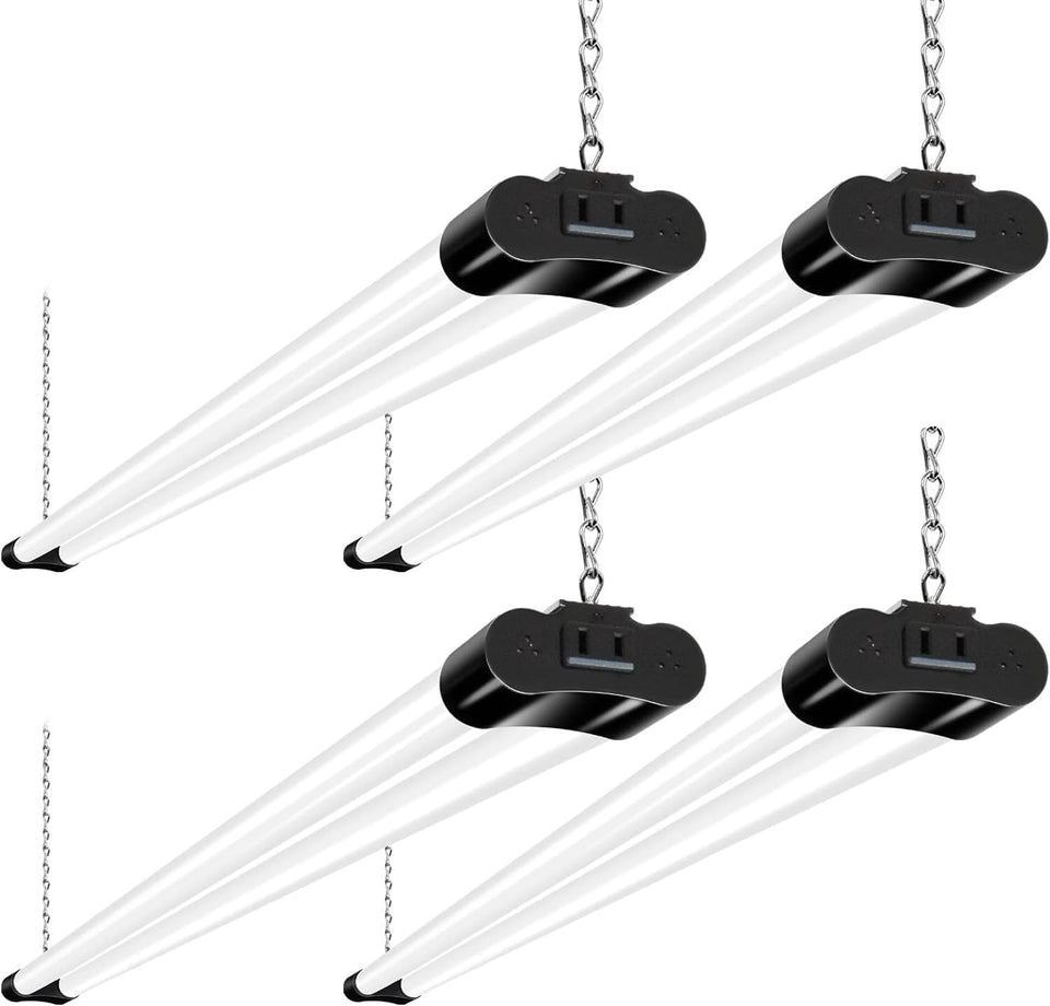 hykolity 4ft LED shop light plugged in for quick setup and bright coverage