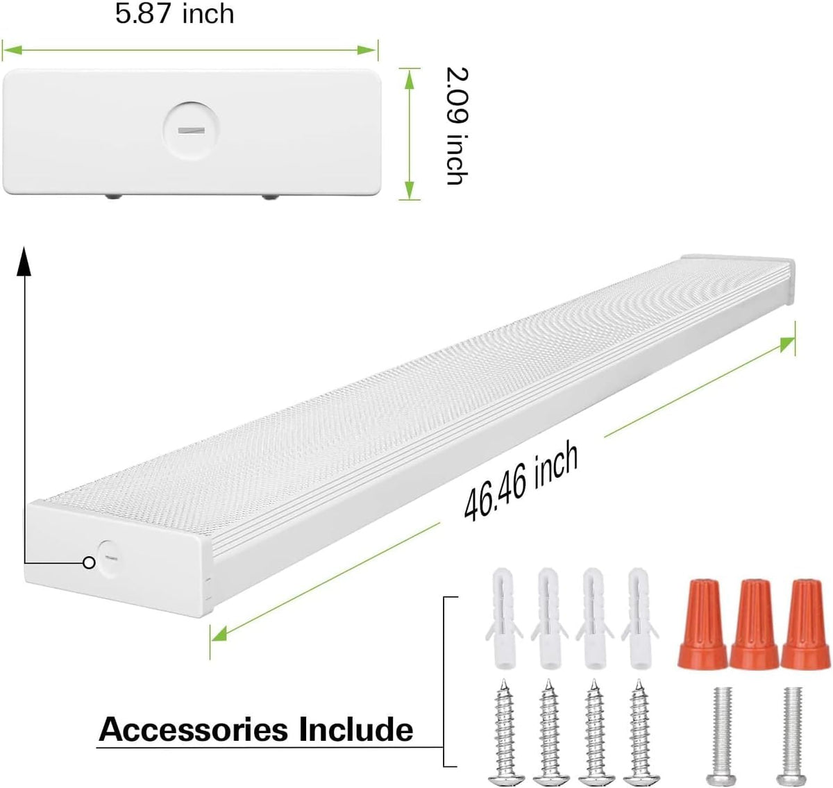 Hykolity kitchen lighting scene highlighting versatile illumination for kitchens and utility spaces.