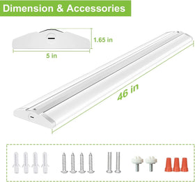 Hykolity 4ft wraparound light highlights 3 CCT selectable switch for ambience.