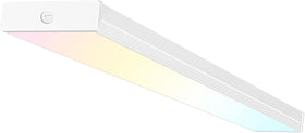 Hykolity 4ft LED wraparound light front view with bright, even illumination