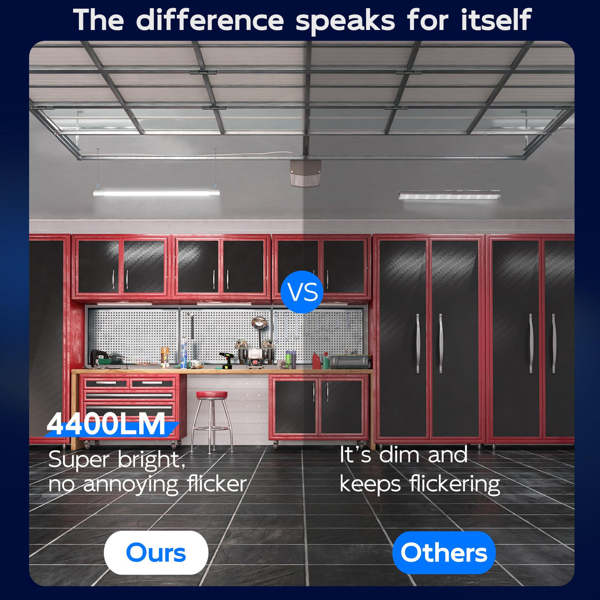 Hykolity 4ft shop light hanging kit enables quick ceiling installation