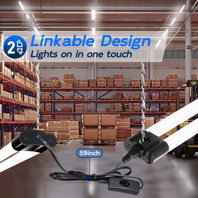 Hykolity 5000K daylight shop light for crisp color and detail.