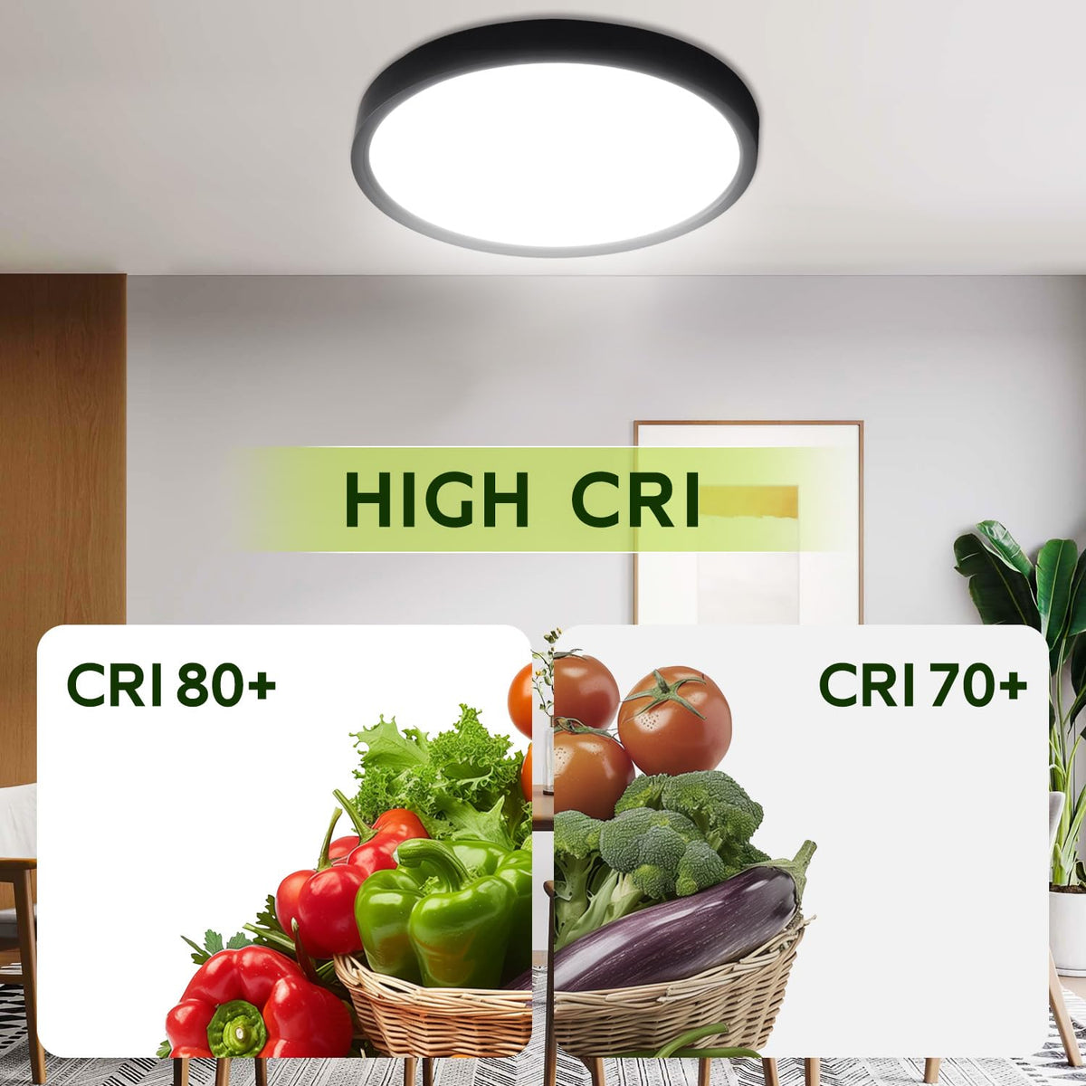 Hykolity kitchen installation panel provides bright, even task lighting.
