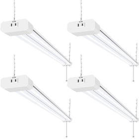 hykolity four-foot LED shop light bright setup for clear garage illumination