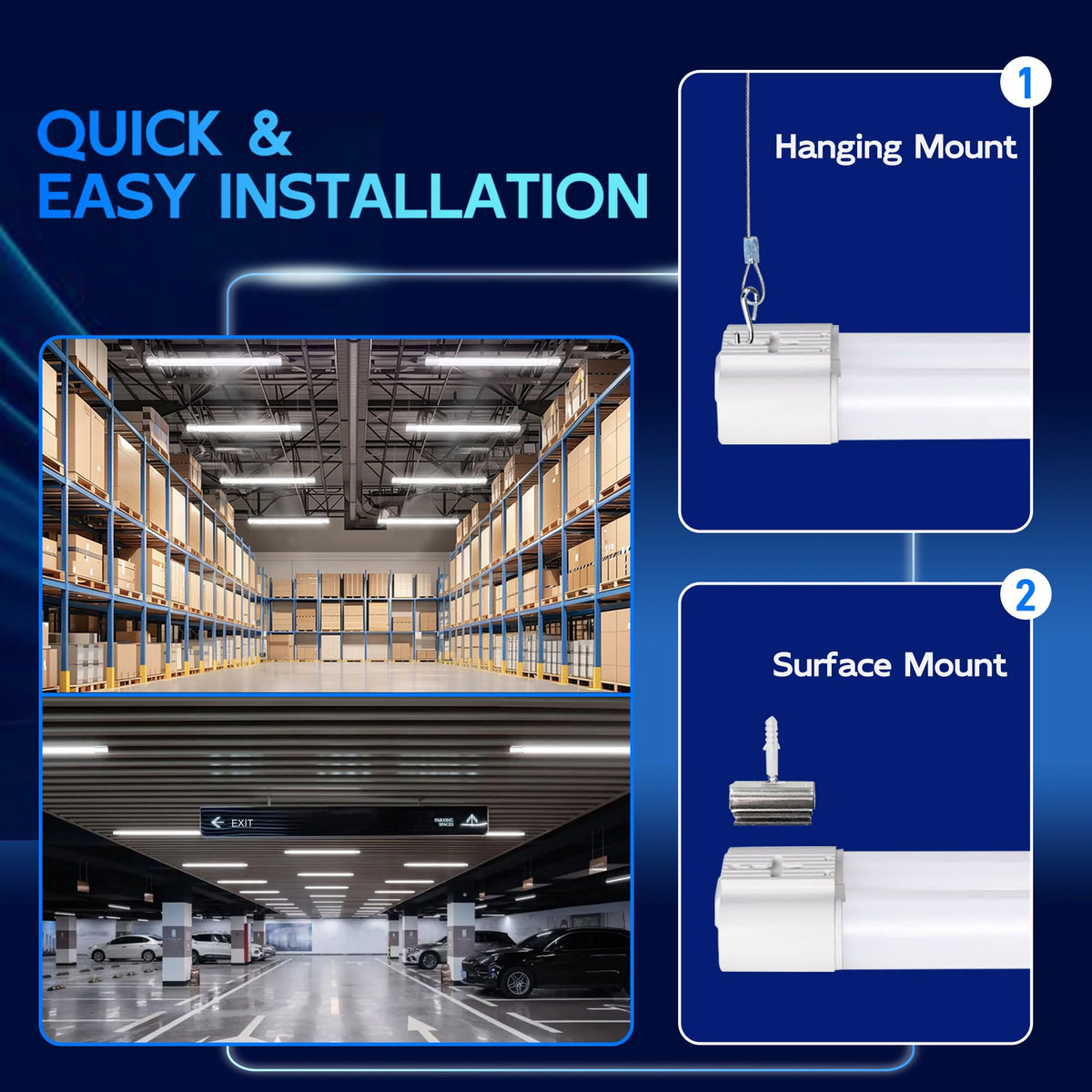 Hykolity 4ft shop light interconnect cable demonstrates easy end-to-end linking