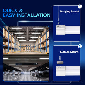 Hykolity 4ft shop light interconnect cable demonstrates easy end-to-end linking