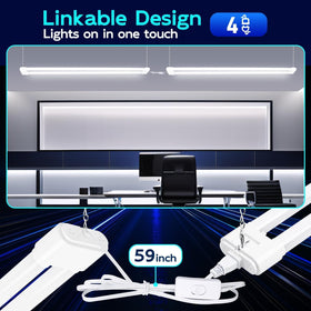 Hykolity LED shop light with surface mount brackets
