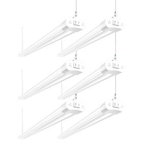 Hykolity linkable LED shop light 4ft assembly provides even brightness for workspace