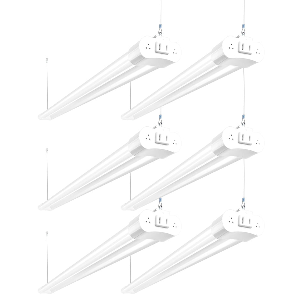 Hykolity linkable LED shop light 4ft assembly provides even brightness for workspace