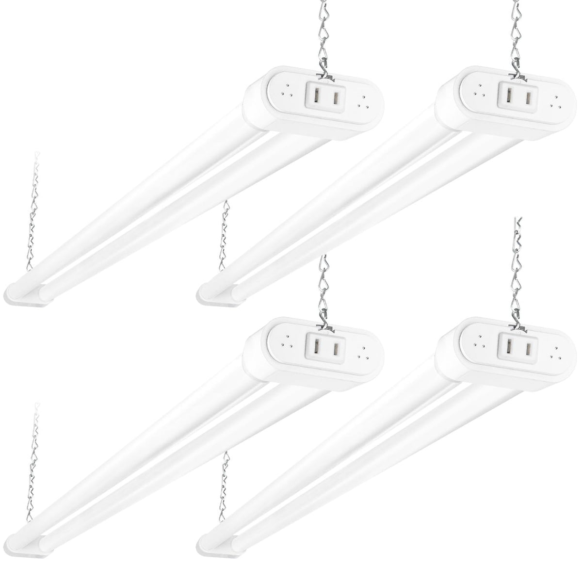 Hykolity linkable LED shop light 4ft panel for bright garage illumination
