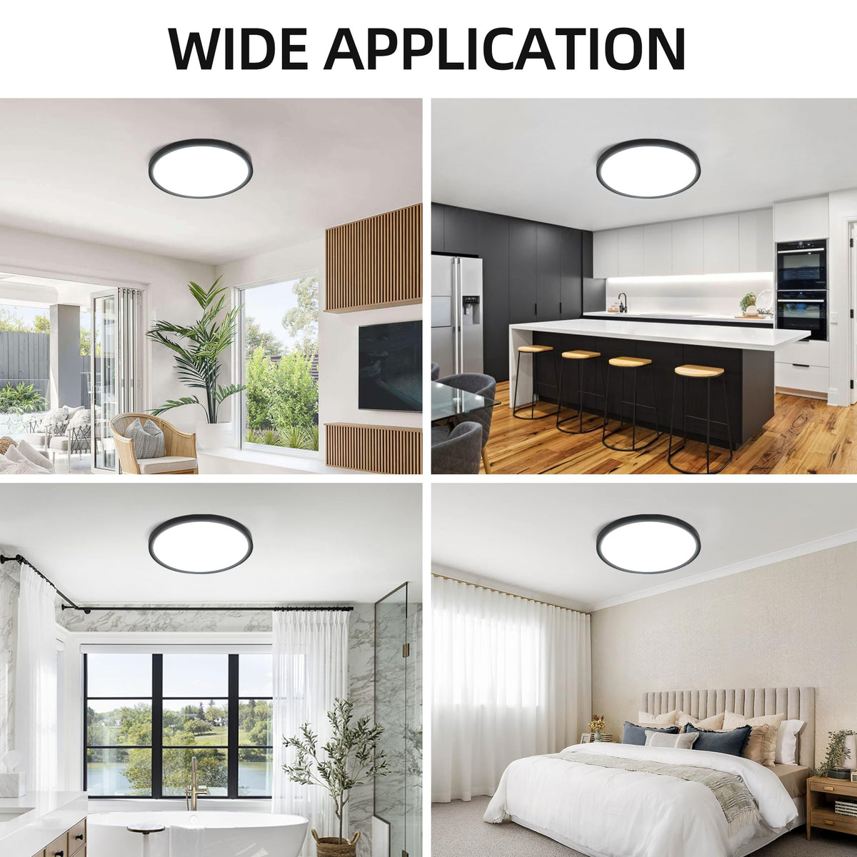 hykolity ultra-slim low-profile panel light fits tight ceilings