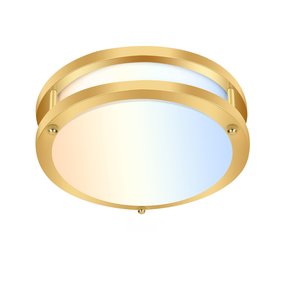 hykolity Saturn 10-inch LED ceiling light diffuser close-up for even illumination.