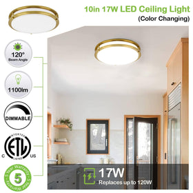 hykolity Saturn 10-inch LED ceiling light kitchen use scenario.