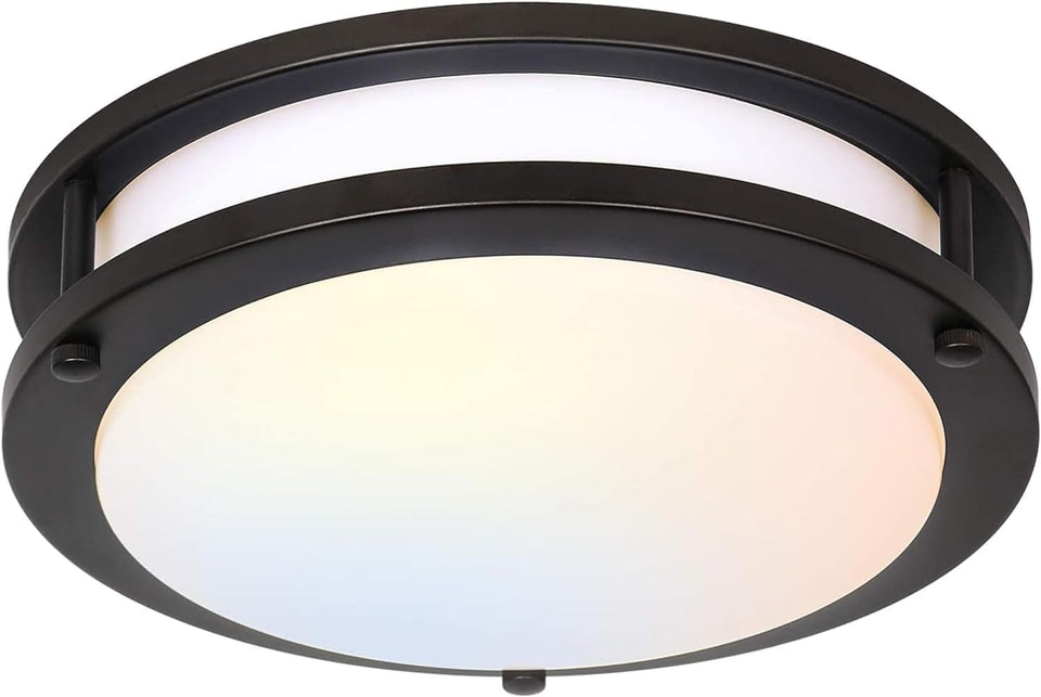 Hykolity Saturn dimmable light with diffuser for shadow-free ceiling illumination