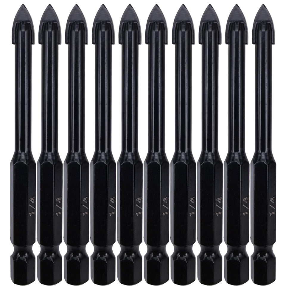 HYMNORQ 10-piece bit set in a durable storage case for quick project access