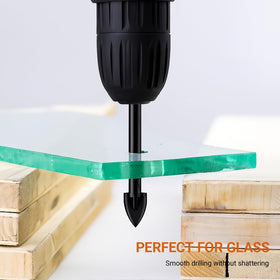 HYMNORQ spear-point cutting edge minimizes breakout for clean holes
