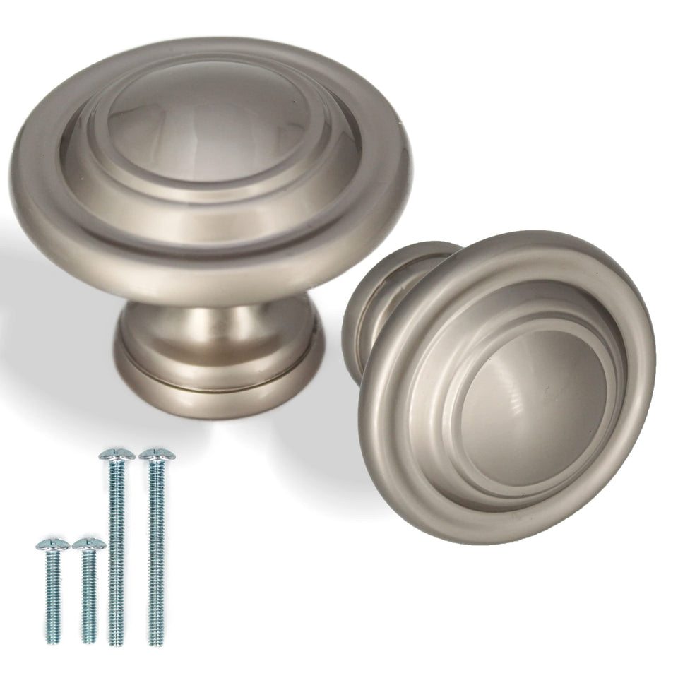 Hyneesun matt nickel bifold door knob close-up with durable satin finish for closets