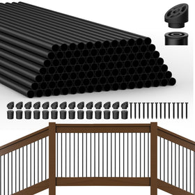 Hypergiant 105-pack balusters for 26-inch deck rails in durable aluminum.