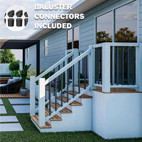 Hypergiant hollow design balusters simplify cutting and fitting.