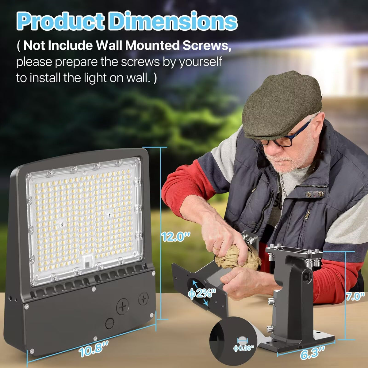HYPERLITE 2-in-1 mount bracket for arm or slip fitter mounting