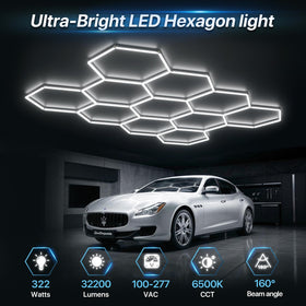 HYPERLITE Gen 2 hexagon light dimmable feature enables precise task lighting
