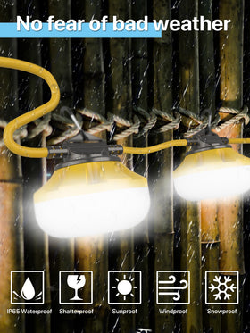 HYPERLITE indoor/outdoor work lighting ideal for crawlspaces and basements.