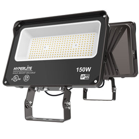 HYPERLITE LED flood light 150W front view shows bright, even coverage for large spaces
